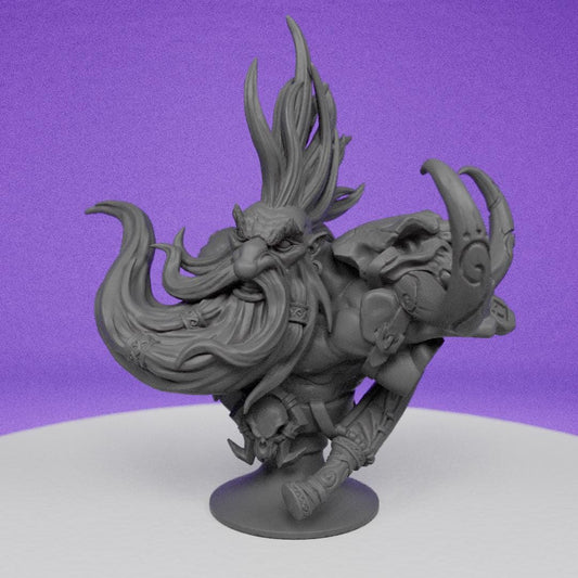 Tarum Bloodhammer Bust | Artisan Guild | Compatible with D&D/AoS | Fantasy