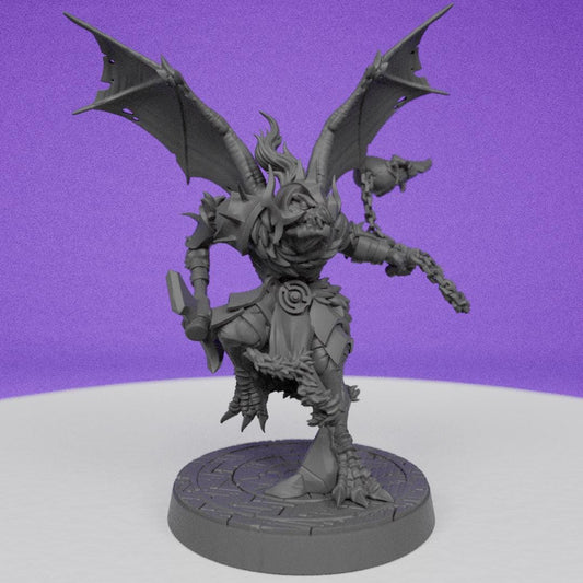 Dragon Born Barbarian Viking | CastnPlay Miniatures | Compatible with D&D/AoS | Fantasy | Tabletop RPG