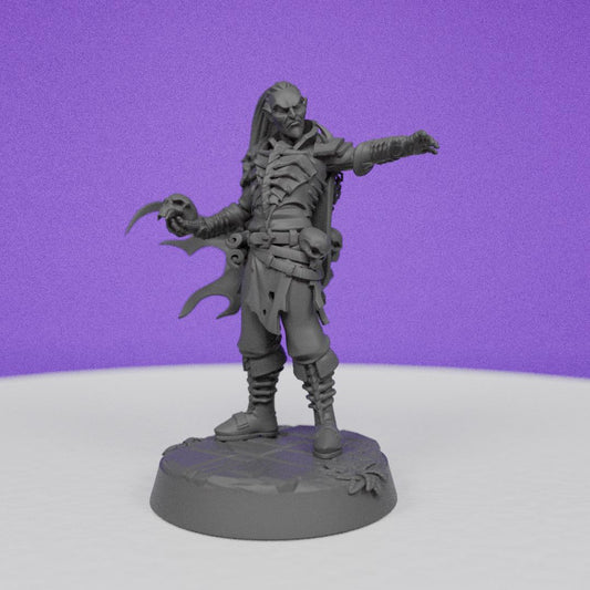 Warlock Necromancer | CastnPlay Miniatures | Compatible with D&D/AoS | Fantasy | Tabletop RPG