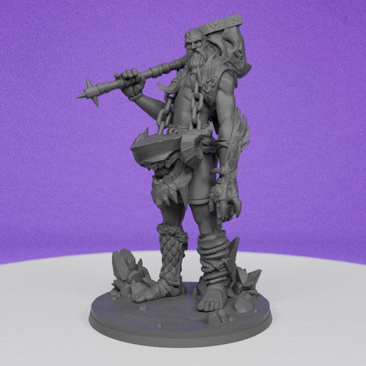 Blacksmith Giant | Lord of War Miniatures | Compatible with D&D/AoS | Fantasy | Tabletop RPG