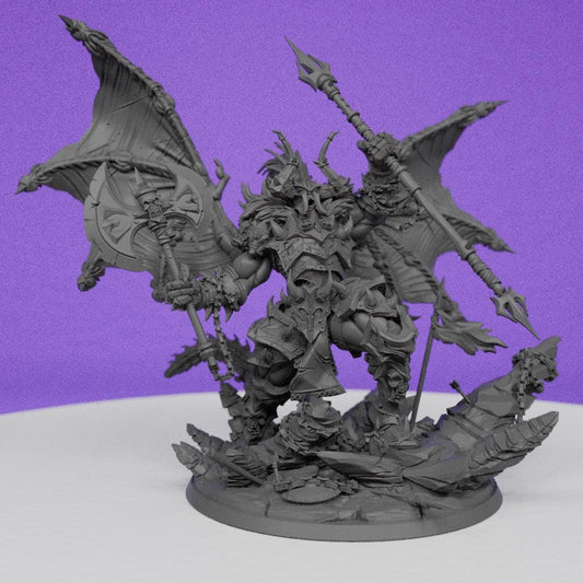 Demonic Prince Thulugar | CastnPlay | Compatible with D&D/AoS | Fantasy | Tabletop RPG