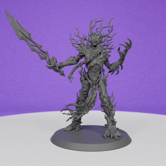 Evergreen Tree Sheperd Ohru with Sword | The Beholder Miniatures | Compatible with D&D/AoS | Fantasy | Tabletop RPG