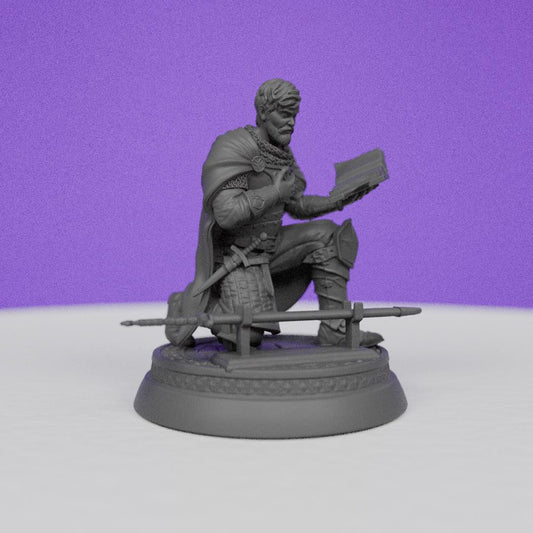Sir Gareth Ironcreed Oath Pose | TPK Lab | Compatible with D&D/AoS | Fantasy | Tabletop RPG