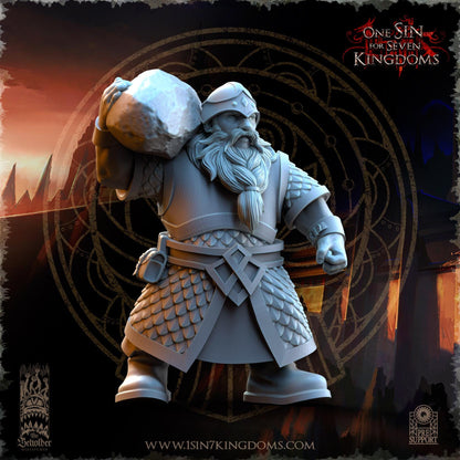 Dwarven Kingdoms Catapult | The Beholder Miniatures | Compatible with D&D/AoS | Fantasy | Tabletop RPG