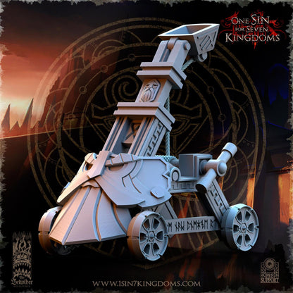 Dwarven Kingdoms Catapult | The Beholder Miniatures | Compatible with D&D/AoS | Fantasy | Tabletop RPG