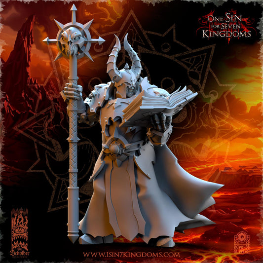 Realms of Mayhem Demonaz Ascended Sorcerer | The Beholder Miniatures | Compatible with D&D/AoS | Fantasy | Tabletop RPG