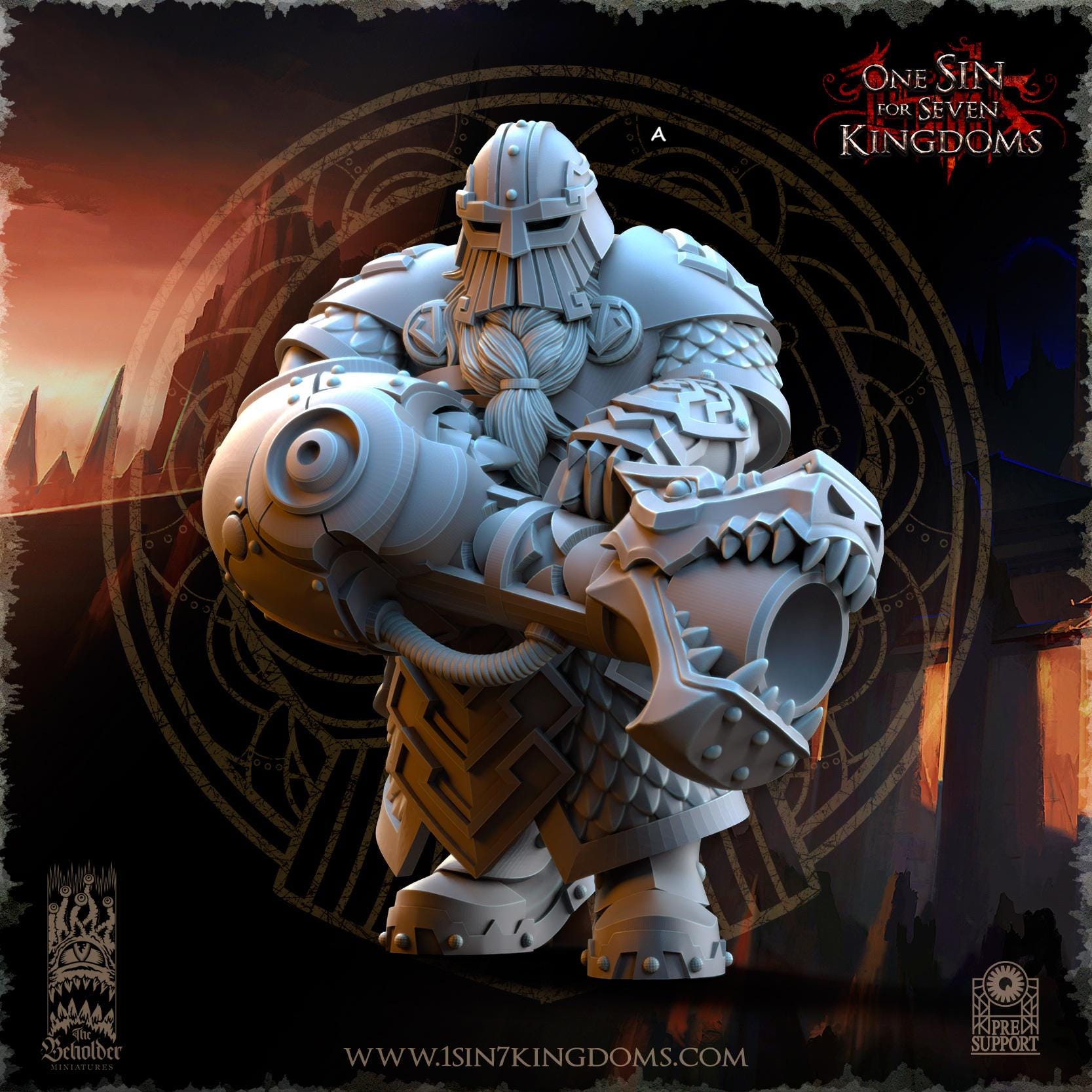 Dwarven Kingdoms Snapdragons | The Beholder Miniatures | Compatible with D&D/AoS | Fantasy | Tabletop RPG