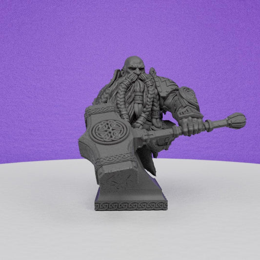 Bouldus Hakkerman Bust | DayBreak Miniatures | Compatible with D&D/AOS | Fantasy | Tabletop