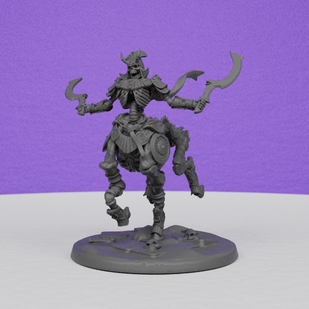 Shadukor Fallen Centaur | Artisan Guild Miniatures | Compatible with D&D/AoS | Fantasy | Tabletop RPG