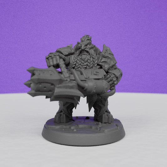 Magma forged Dwarf Dumlok | Artisan Guild Miniatures | Compatible with D&D/AoS | Fantasy | Tabletop RPG