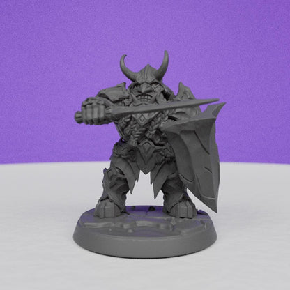 Magma forged Dwarf Dumlok | Artisan Guild Miniatures | Compatible with D&D/AoS | Fantasy | Tabletop RPG