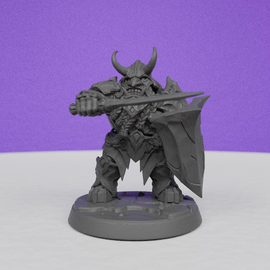 Magma forged Dwarf Dumlok | Artisan Guild Miniatures | Compatible with D&D/AoS | Fantasy | Tabletop RPG