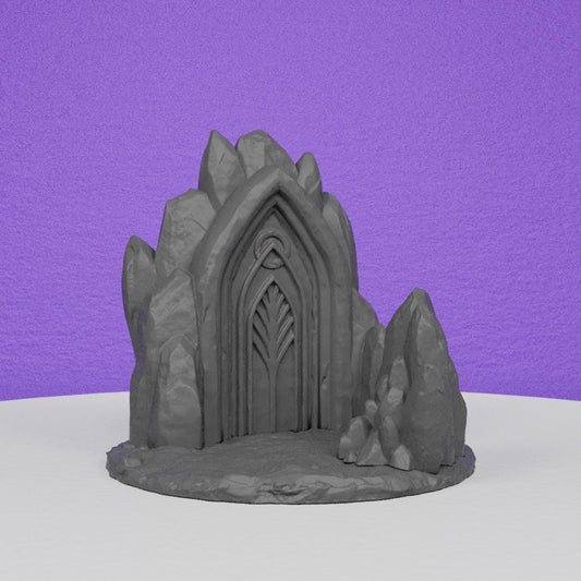 Door on the Mountain Scenery | TPK Lab | Compatible with D&D/AoS | Fantasy | Tabletop RPG