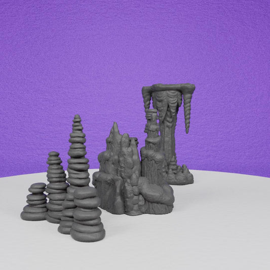 Estalagmites Scenery | TPK Lab | Compatible with D&D/AoS | Fantasy | Tabletop RPG