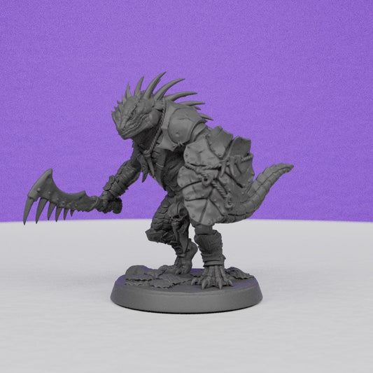 Lizardman of Falgor | Artisan Guild Miniatures | Compatible with D&D/AoS | Fantasy | Tabletop RPG
