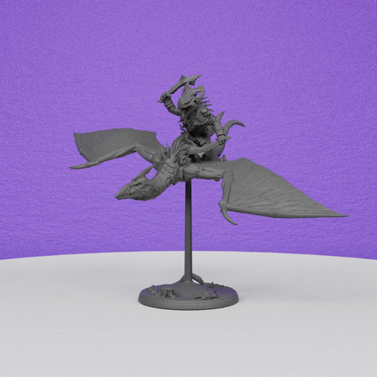 Pterowyvern Rider | Artisan Guild Miniatures | Compatible with D&D/AoS | Fantasy | Tabletop RPG