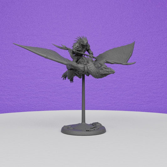 Pterowyvern Rider | Artisan Guild Miniatures | Compatible with D&D/AoS | Fantasy | Tabletop RPG