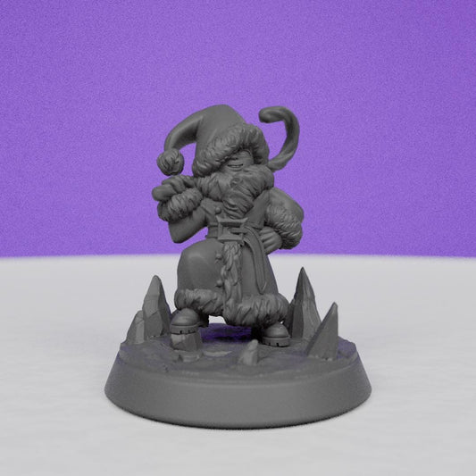 Santa Claus Kid | Miniatures Blueprint | Compatible with D&D/AoS | Fantasy