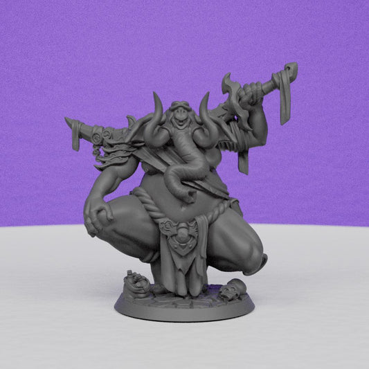 ElephantFolk Warrior Grefir | Miniatures Blueprint | Compatible with D&D/AoS | Fantasy