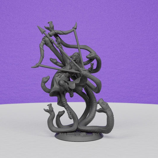 Greek Demon Medusa | Miniatures Blueprint | Compatible with D&D/AoS | Fantasy