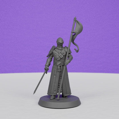 Knight back from War | Galaad Miniatures | Compatible with D&D/AoS | Fantasy | Tabletop RPG