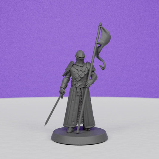 Knight back from War | Galaad Miniatures | Compatible with D&D/AoS | Fantasy | Tabletop RPG