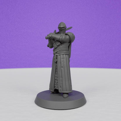 Knight back from War | Galaad Miniatures | Compatible with D&D/AoS | Fantasy | Tabletop RPG