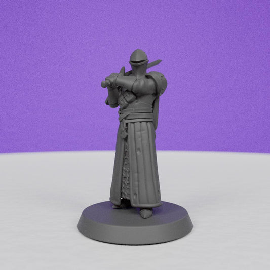 Knight back from War | Galaad Miniatures | Compatible with D&D/AoS | Fantasy | Tabletop RPG