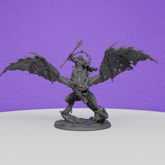 Vanguard Mounted Battlemage Matija | Artisan Guild Miniatures | Compatible with D&D/AoS | Fantasy | Tabletop RPG