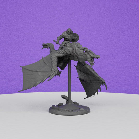Vanguard Wyvernrider | Artisan Guild Miniatures | Compatible with D&D/AoS | Fantasy | Tabletop RPG