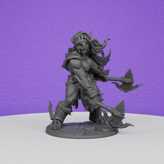 Ignivara the Devastator, Fire Jotunn Princess | Artisan Guild Miniatures | Compatible with D&D/AoS | Fantasy | Tabletop RPG