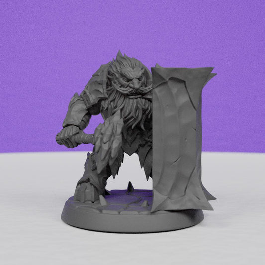 Magma forged Dwarf Dumlok | Artisan Guild Miniatures | Compatible with D&D/AoS | Fantasy | Tabletop RPG