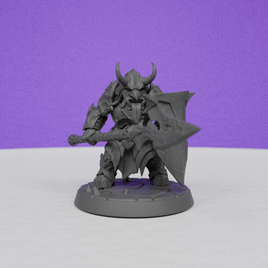 Magma forged Dwarf Dumlok | Artisan Guild Miniatures | Compatible with D&D/AoS | Fantasy | Tabletop RPG