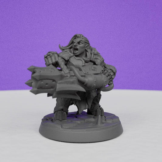 Magma forged Dwarf Dumlok | Artisan Guild Miniatures | Compatible with D&D/AoS | Fantasy | Tabletop RPG
