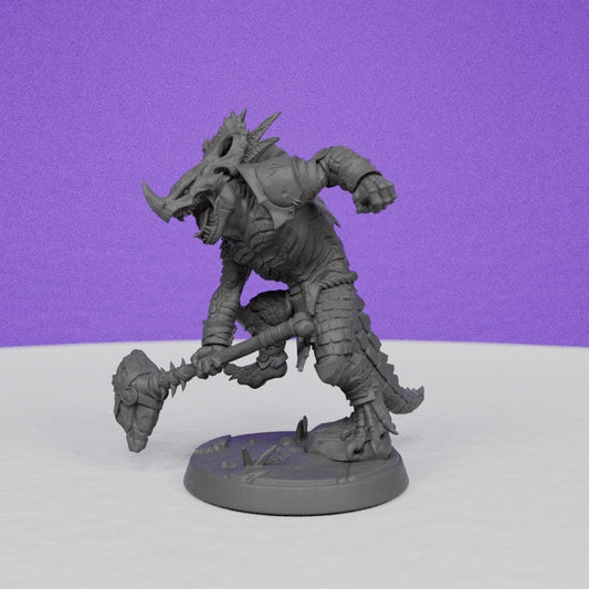 Lizardman of Falgor | Artisan Guild Miniatures | Compatible with D&D/AoS | Fantasy | Tabletop RPG