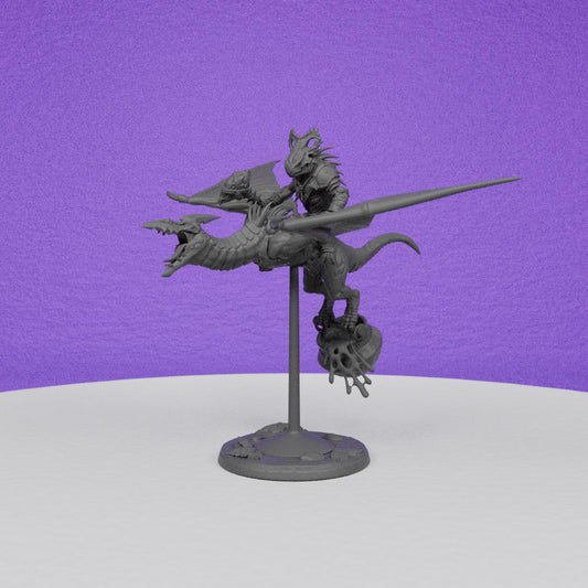 Pterowyvern Rider | Artisan Guild Miniatures | Compatible with D&D/AoS | Fantasy | Tabletop RPG