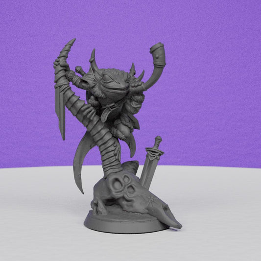 Viking Frog | Miniatures Blueprint | Compatible with D&D/AoS | Fantasy