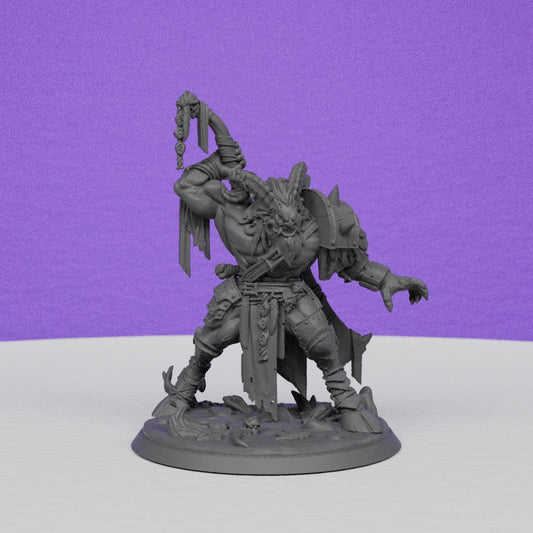 Krampus Christmas Demon | Miniatures Blueprint | Compatible with D&D/AoS | Fantasy