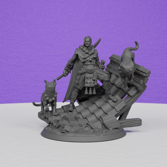 Shinji Spirit Manipulator | Miniatures Blueprint | Compatible with D&D/AoS | Fantasy