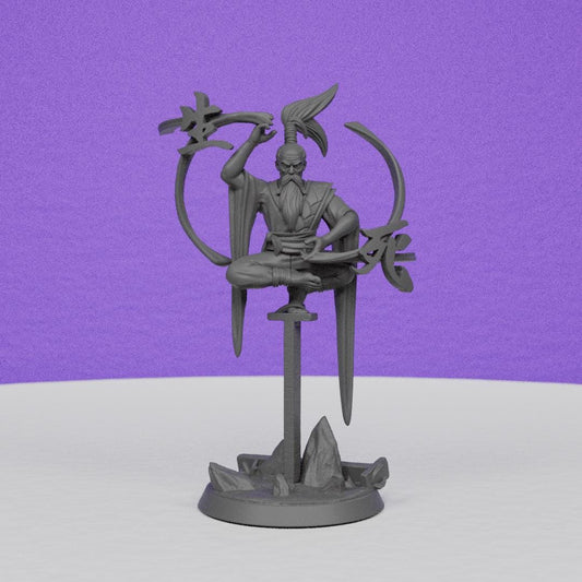 Okina Zen Mage | Miniatures Blueprint | Compatible with D&D/AoS | Fantasy