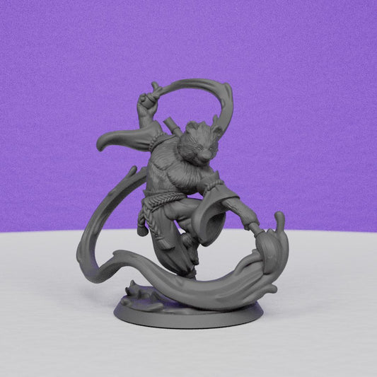 Panda Ink Mage | Miniatures Blueprint | Compatible with D&D/AoS | Fantasy