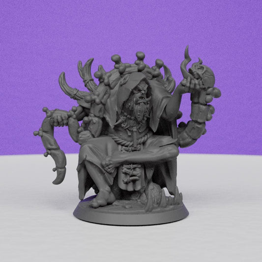 Old Orc Shaman | Miniatures Blueprint | Compatible with D&D/AoS | Fantasy