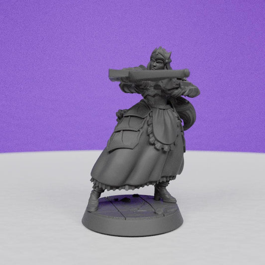 Maid Knight | Miniatures Blueprint | Compatible with D&D/AoS | Fantasy