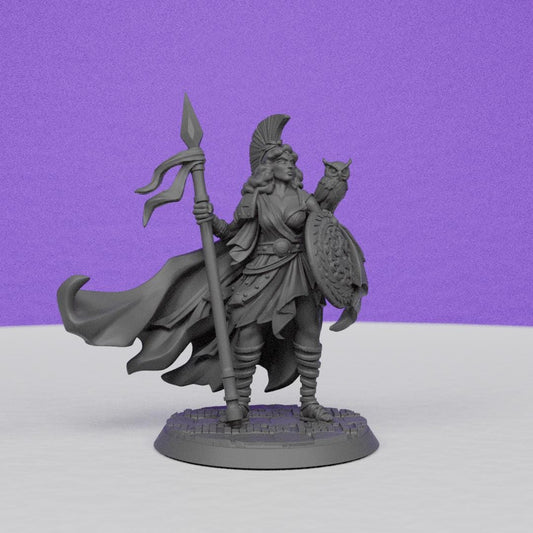 Greek Goddess Athena | Miniatures Blueprint | Compatible with D&D/AoS | Fantasy