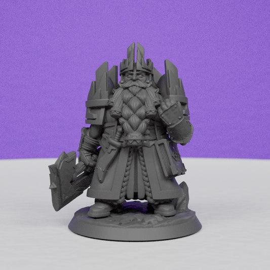 Dwarf King | Miniatures Blueprint | Compatible with D&D/AoS | Fantasy