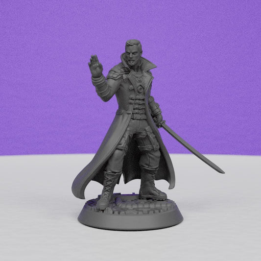 Clint Arcane Swordman | Miniatures Blueprint | Compatible with D&D/AoS | Fantasy