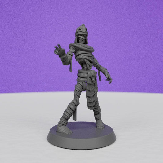 Egyptian Mummy Fighter | Galaad Miniatures | Compatible with D&D/AoS | Fantasy | Tabletop RPG