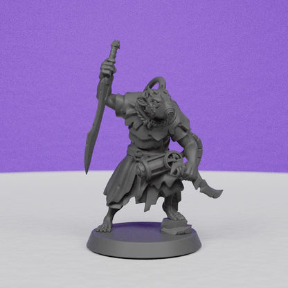 Ratfolk Toxic Rogue | Galaad Miniatures | Compatible with D&D/AoS | Fantasy | Tabletop RPG