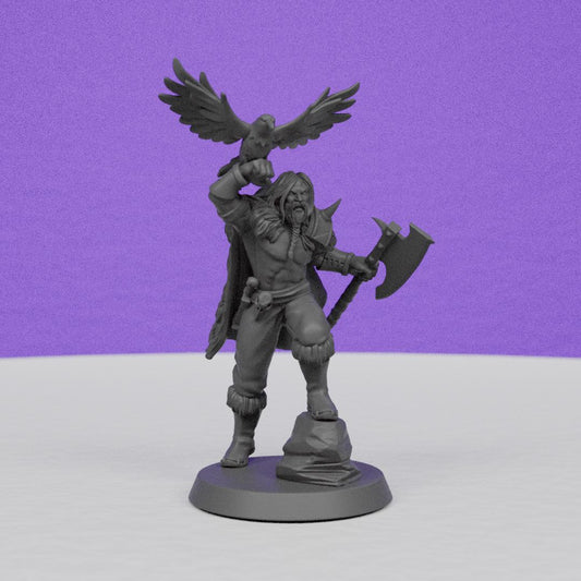 Norse Warchief | Galaad Miniatures | Compatible with D&D/AoS | Fantasy | Tabletop RPG