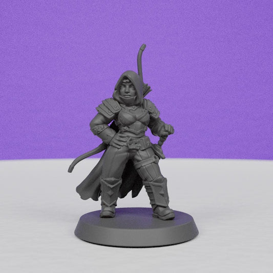 Female Dwarf Ranger | Galaad Miniatures | Compatible with D&D/AoS | Fantasy